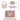Copper & White Baby Bib & Pacifier Clip Set (4 piece) Rose Pink