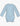 Blue Combed Cotton Long Sleeve Plain Bodysuit