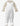 Stone Star Print Plain Front Contrast Baby Sleepsuit