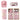 Organic Bamboo Cotton Swaddle Gift Set. (Flowered Baby Pink)